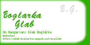 boglarka glab business card
